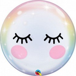 Globo burbuja Bubble Ojos de Unicornio de 55cmQL-13009 Qualatex