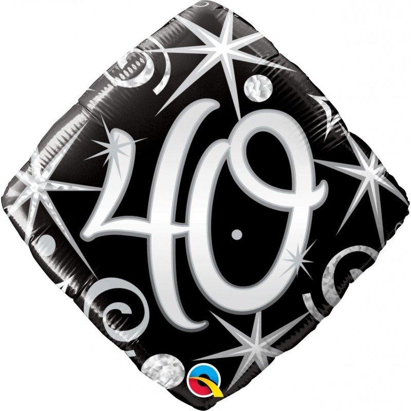 Globo 40 Diamante destellos elegantes de 45 cm aproxQL-30012 Qualatex