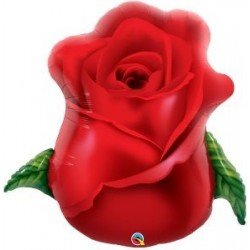 Globo Forma de Rosa Roja de 84 cm aprox.