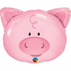 Globo Forma Cabeza de Cerdito de 76 cm aprox