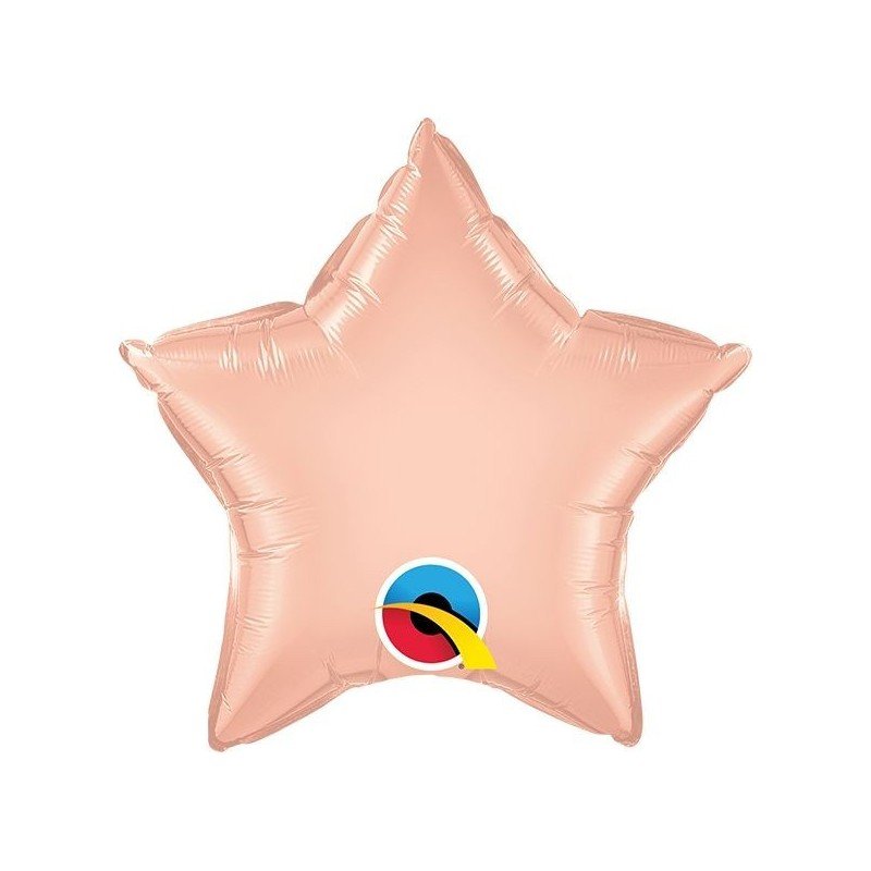 09 pulg. (22,8cm) estrella St Rose Gold Plain Foil (BP)QL-57168 Qualatex