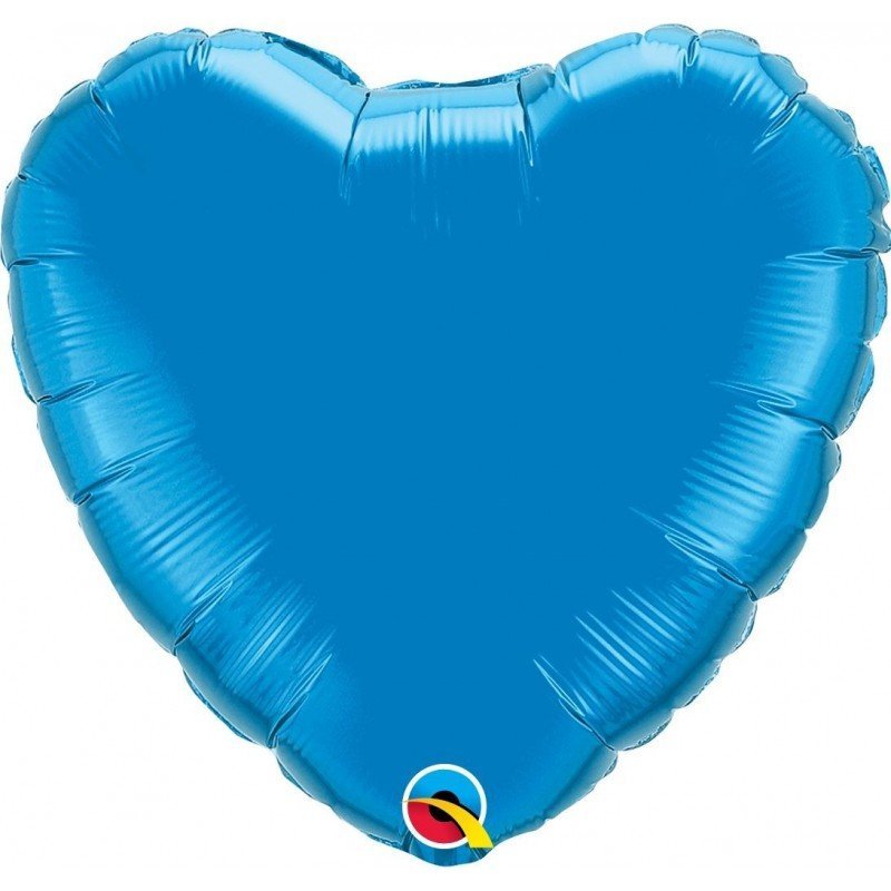 18 pulg. (45,7cm) corazon St Sapphire Blue Plain Foil (BP)