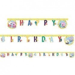 Guirnalda Peppa pig play "Happy Birthday" de 2m. Arpox.