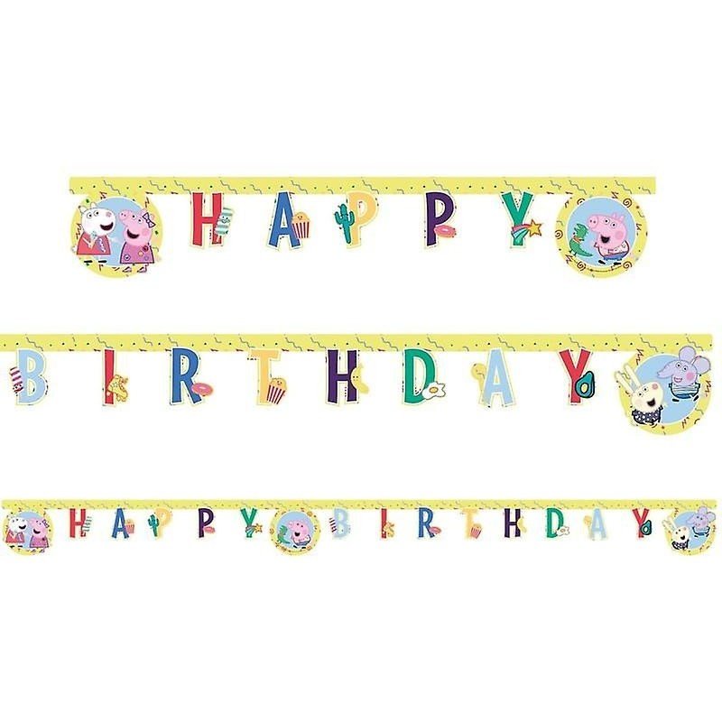 Guirnalda Peppa pig play "Happy Birthday" de 2m. Arpox.