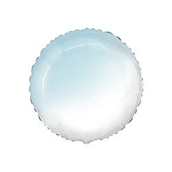 Globo Redondo Degradado Azul pastel y Blanco de 78 cm Ultra