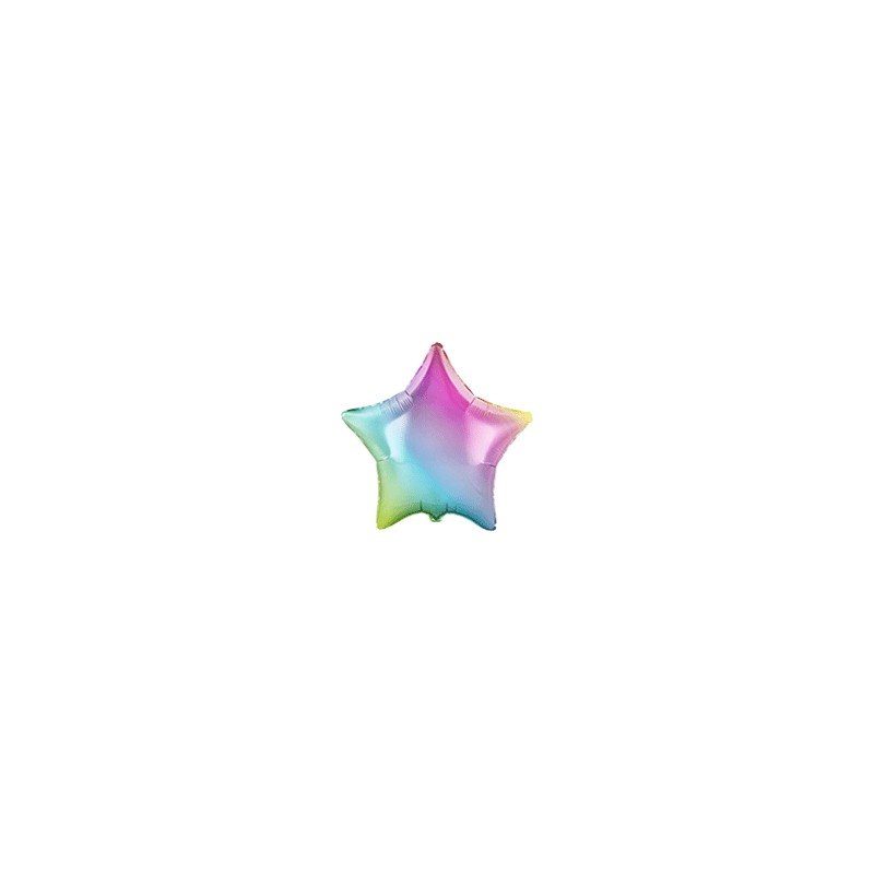 Globo Estrella Colores Degradados de 78 cm Ultra