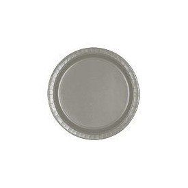 PLATO 7" 17,7cm CARTON COLOR PLATA (8 ud)