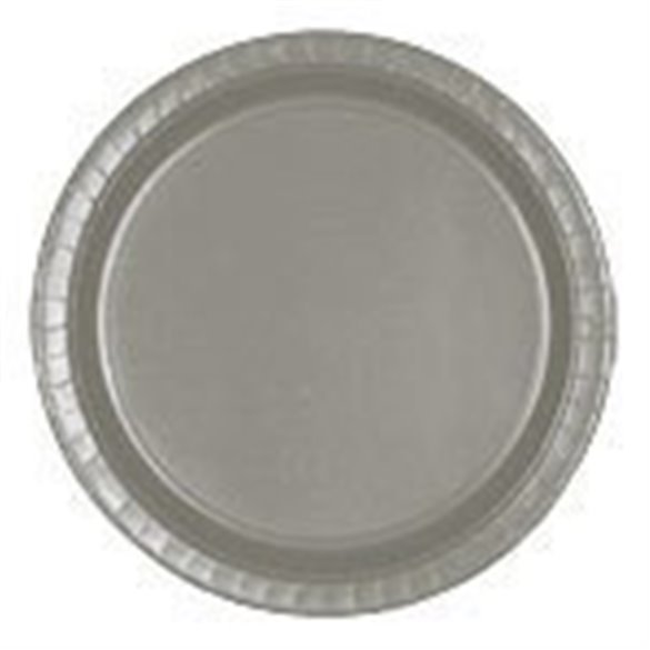 PLATO 7" 17,7cm CARTON COLOR PLATA (8 ud)