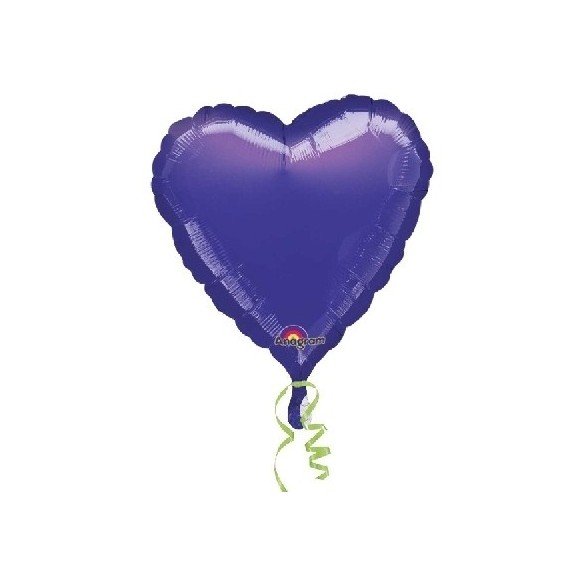 Globo Con Forma de Corazón de Aprox 45cm Color MORADO -