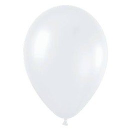 Articulo Globos Látex R12 Blanco Satín de 30cm aprox (50 ud) de Sem...