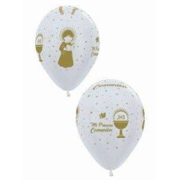 Articulo Globos latex Mi 1ª Comunión en satin perla (12) de Sempertex