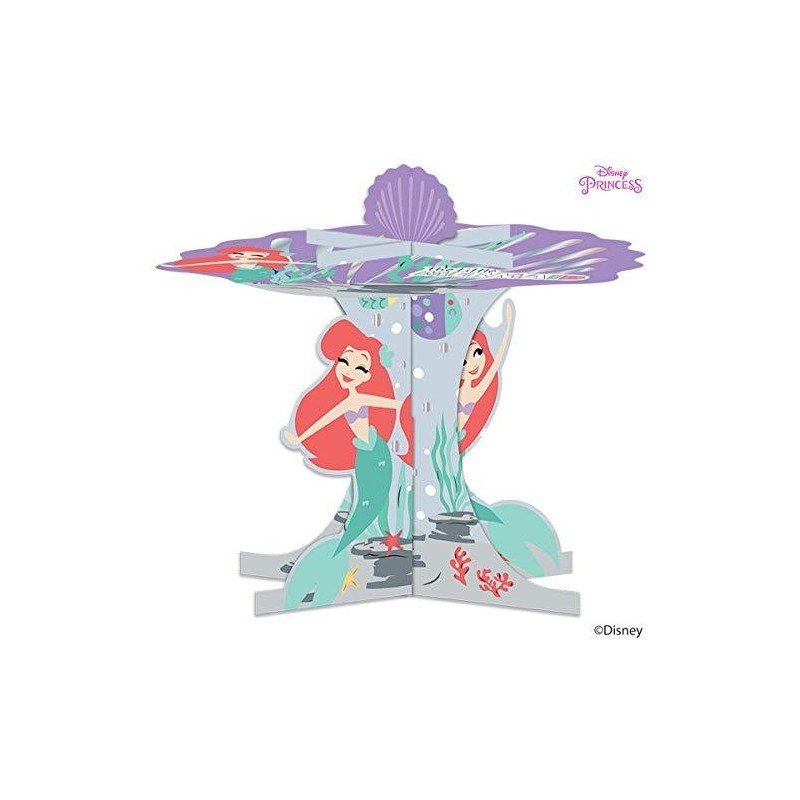 Expositor La Sirenita Ariel Bajo el Mar 3D Cupcake Stand (1)