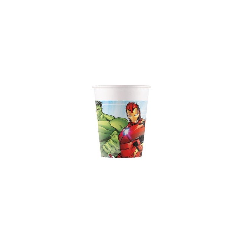 Vasos de Carton Vengadores Unidos de 200 ml (8)