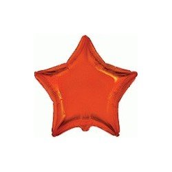 Globo Estrella Naranja de 45cm Estándar