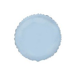 Globo Circulo Azul Pastel de 45cm Estándar