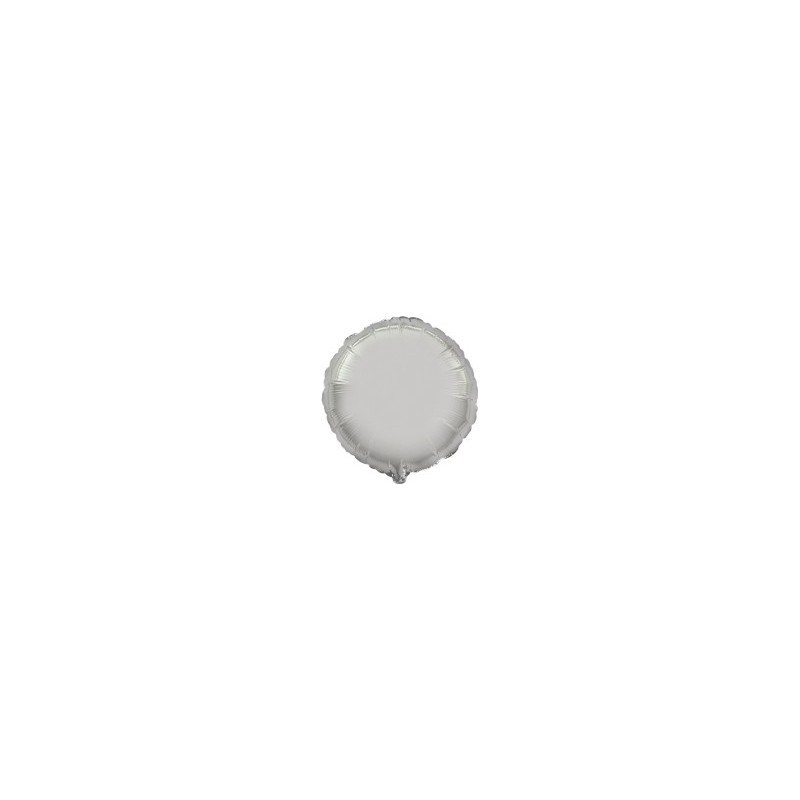 Globo Circulo Plata de 45cm Estándar