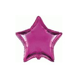 Globo Estrella Morado Claro Mini de 23cm Con Palo y copa