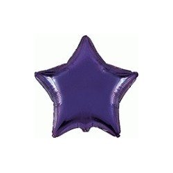 Globo Estrella Morado Mini de 23cm Con Palo y copa