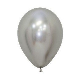 Articulo Globos látex Reflex Plata de 12.5cm (50 ud) de Sempertex