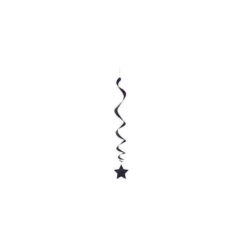 Espirales Con Estrella en Negro de 65 cm aprox (3)