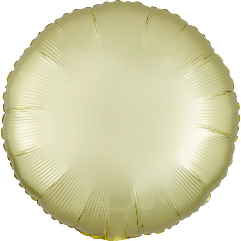 Globo Circulo color satin Amarillo pastel de 45cm