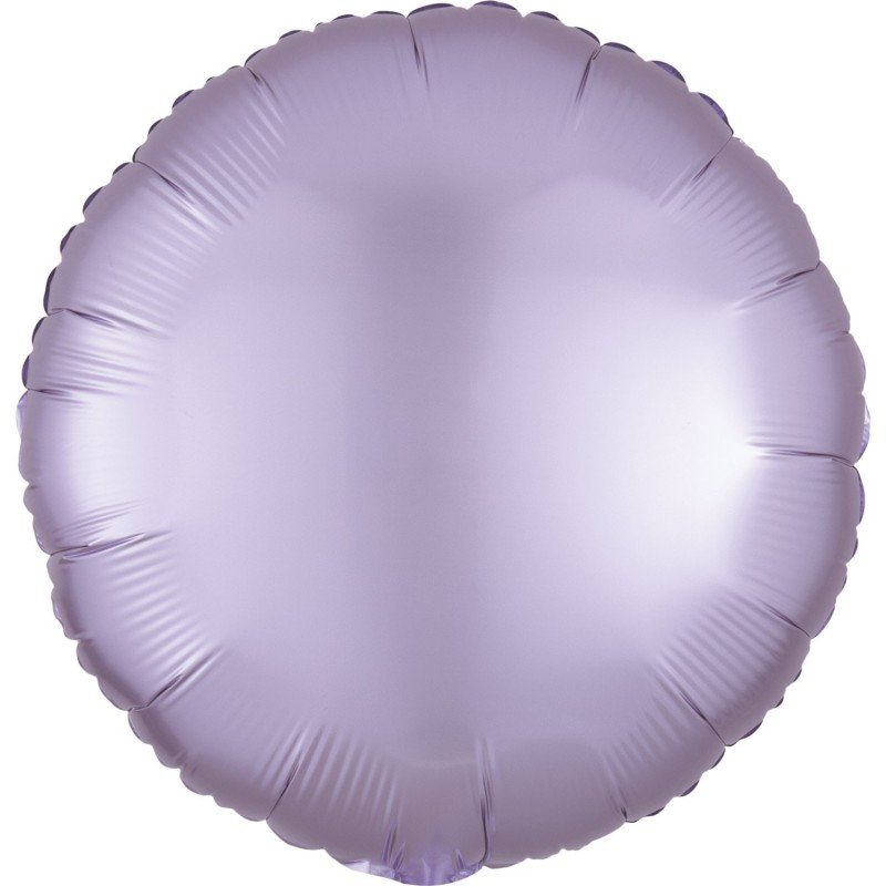 Globo Circulo color satin Lila Pastel de 45cm