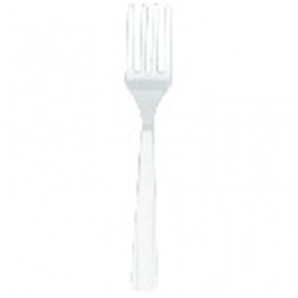 TENEDOR COLOR BLANCO (10 ud)