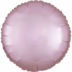 Globo Circulo color satin Rosa Pastel de 45cm