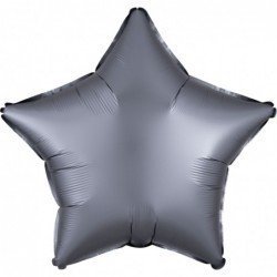 Globo Estrella color satin Grafito de 45cm
