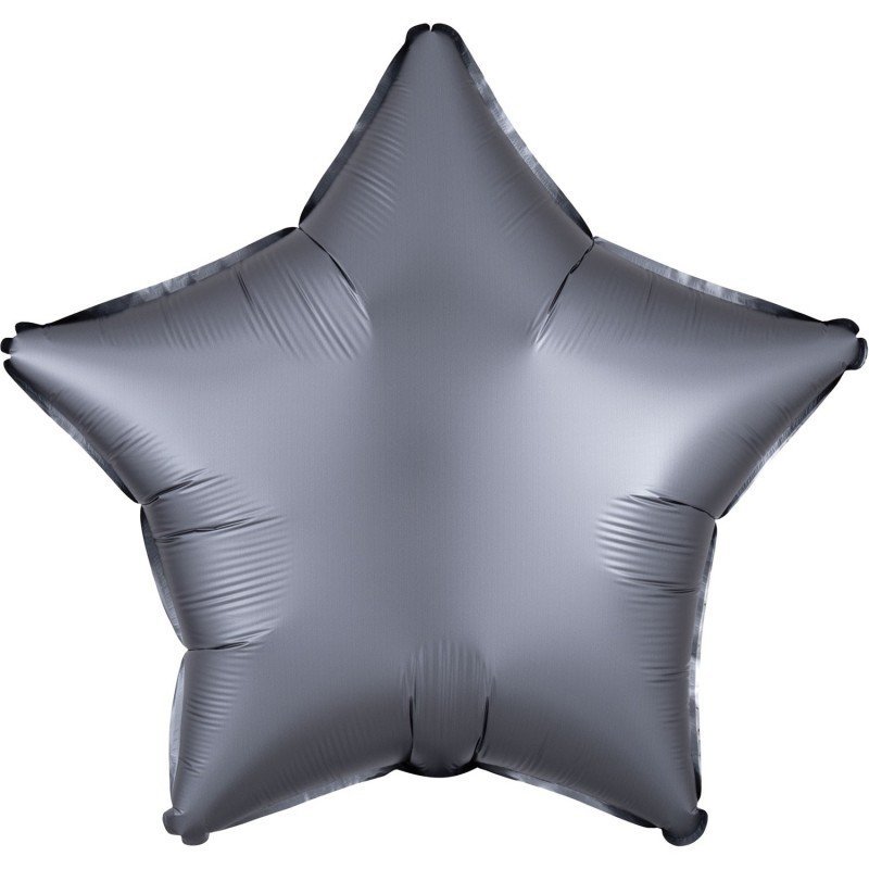 Globo Estrella color satin Grafito de 45cm