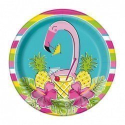 Platos Flamencos y piñas de 23 cm (8)