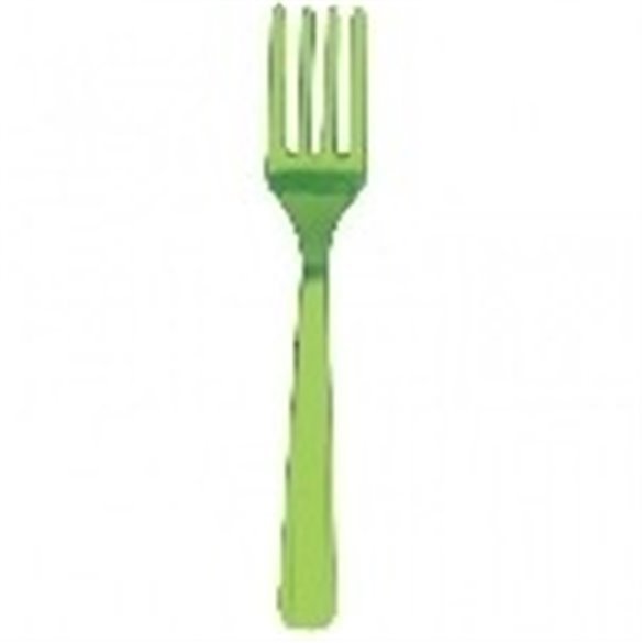 TENEDOR COLOR LIMA (10 ud)