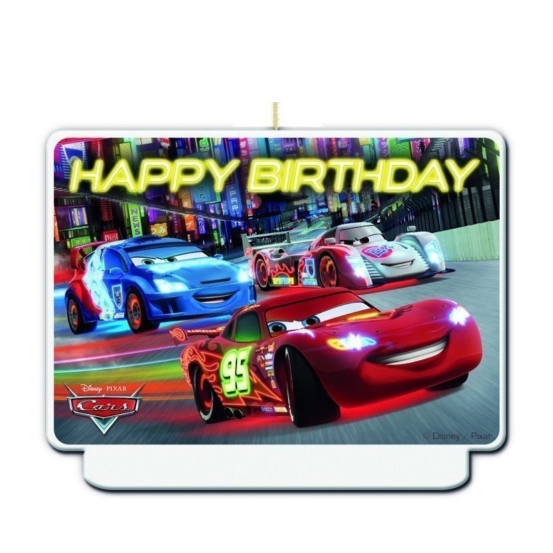 Vela Cars de 9 x 7 cm decorativa