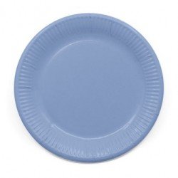 Platos de color Azul pastel 200 ml Eco-friendly Compostable (8) ul Pastel de 23 cm EcoFriendly Compostable (8)