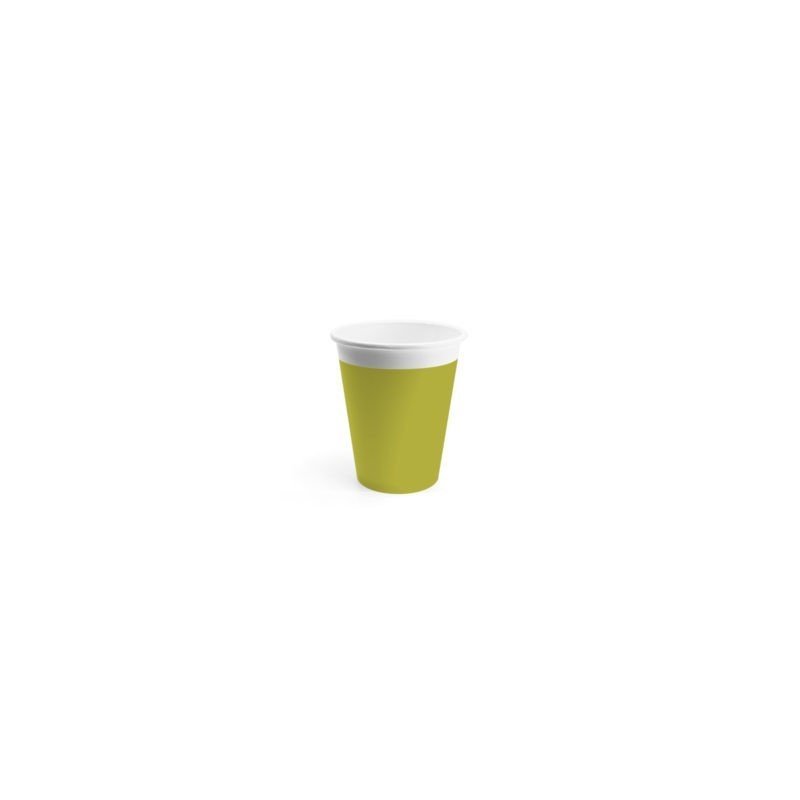Vasos de Cartón color Verde Lima de 200 ml Eco-friendly Compostable (8)