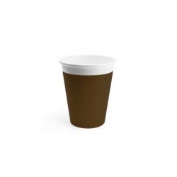 Vasos de Cartón color Marrón de 200 ml Eco-friendly Compostable (8)
