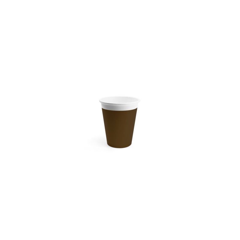 Vasos de Cartón color Marrón de 200 ml Eco-friendly Compostable (8)
