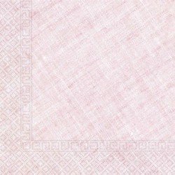 Servilletas grandes color Rosa de Triple Capa tacto textil Ecofriendly compostables (20)