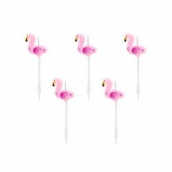 Velas Mini flamencos Tropical de 3 cm (5)