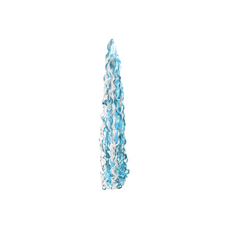 Cinta Decorativa Rizada para globos Azul y Blanco