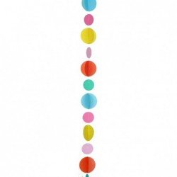 Tira Cinta Decorativas circulos Multicolor para globos