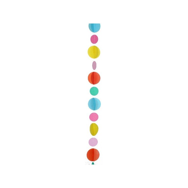 Tira Cinta Decorativas circulos Multicolor para globos