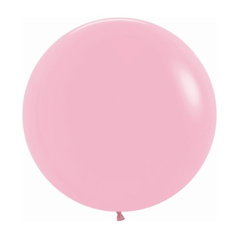Globos R24 de 60 cm aprox Rosa Chicle Solido (10 ud)