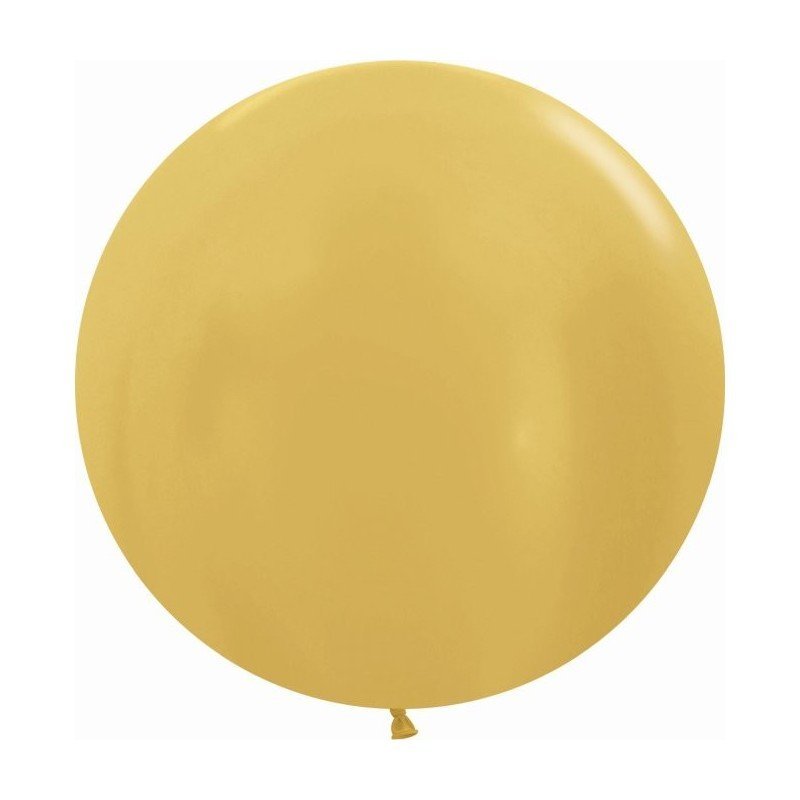 Globos Dorado Metalizado R24 de 60 cm aprox (10 ud)
