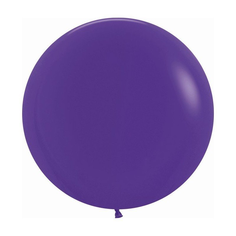 Globos Morado Solido R24 de 60 cm aprox (10 ud)