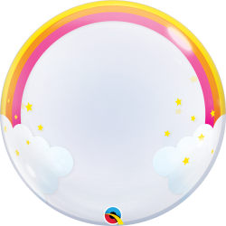 Globo Burbuja Bubble Arcoiris de 61cm AproxQL-13036 Qualatex