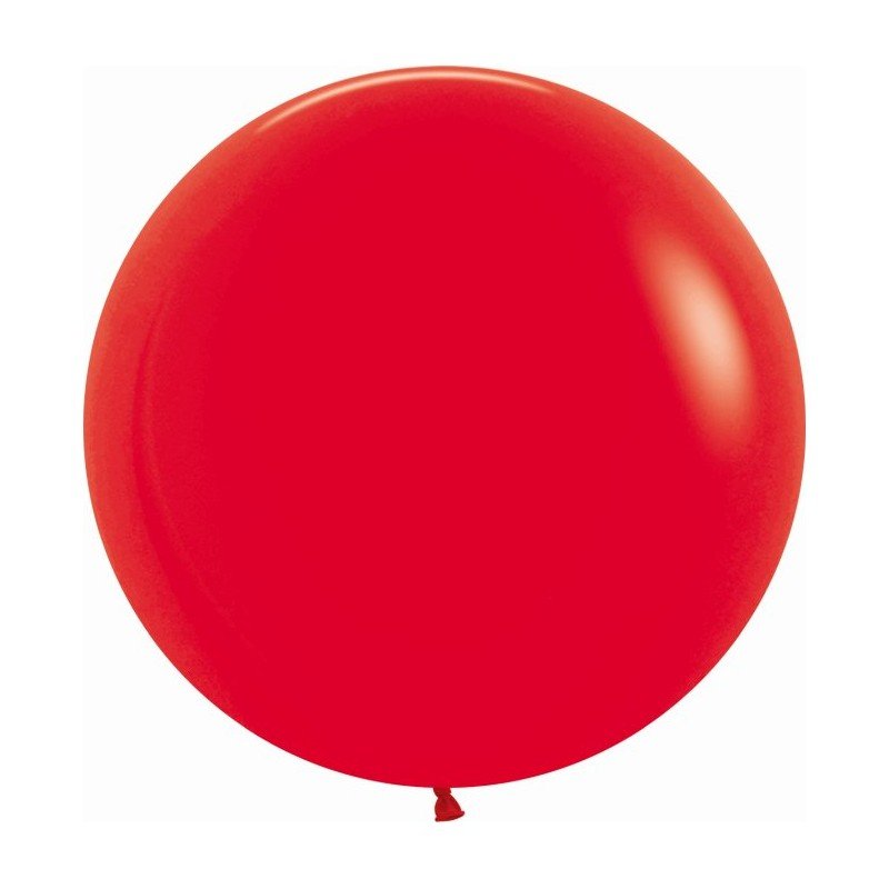 Globos R24 de 60 cm aprox Color Rojo solido (10 ud)