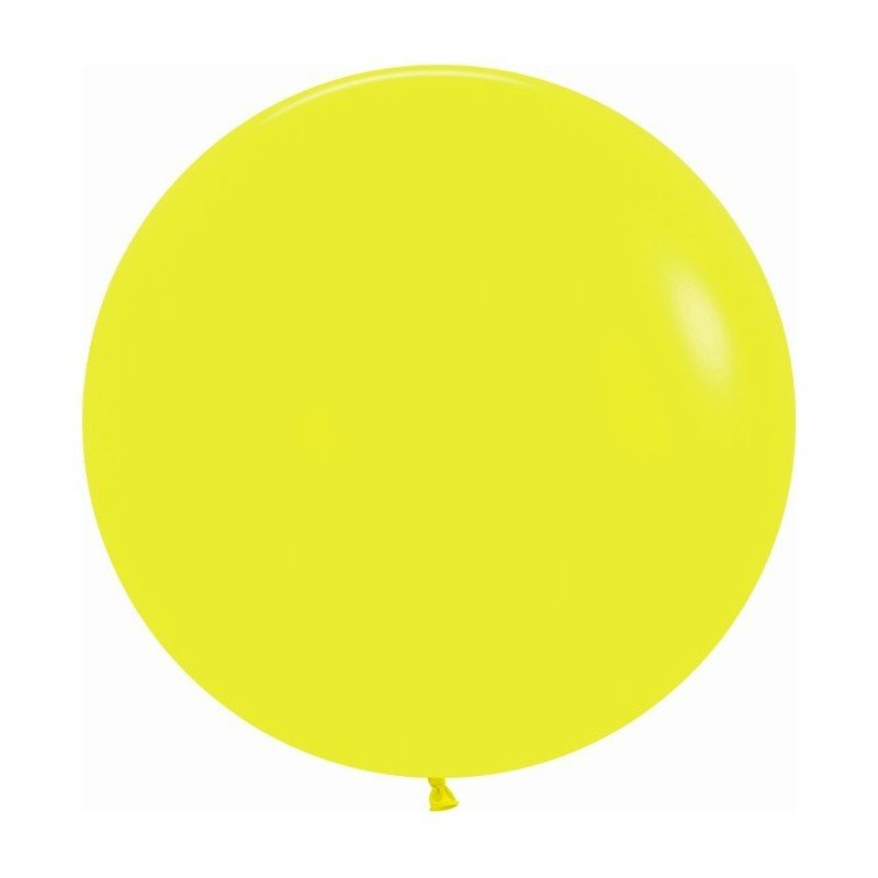 Globos R24 de 60 cm aprox Color Amarillo solido (10 ud)