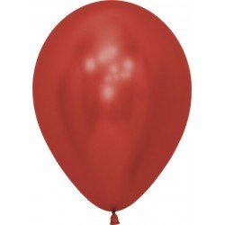Globos látex Reflex Rojo de 12.5cm (50 ud)