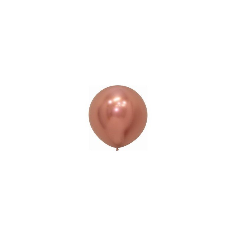 Globos Reflex Rosa Dorado R24 de 60 cm Arpox. (10 UD)